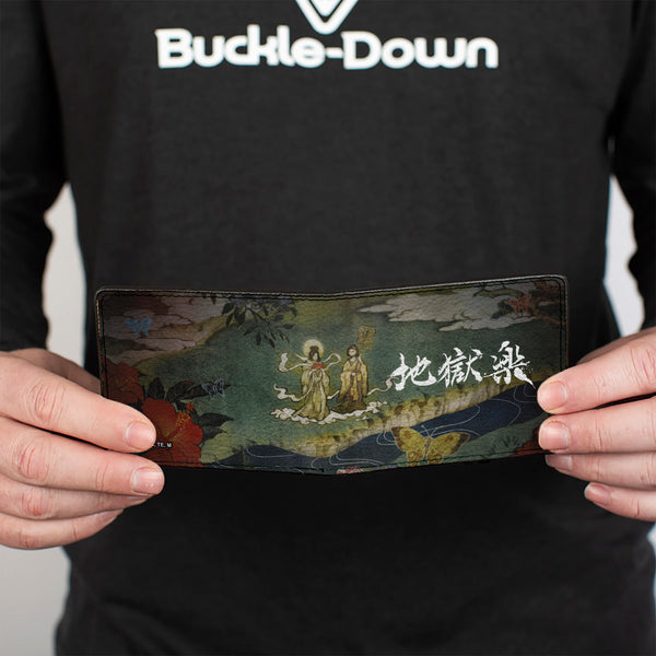 Buckle-Down Bi-Fold Wallet - HELL'S PARADISE Scene And Title Logo