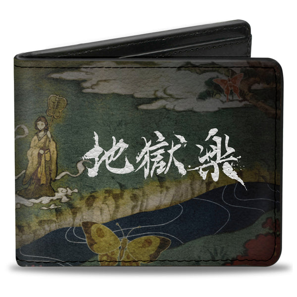 Buckle-Down Bi-Fold Wallet - HELL'S PARADISE Scene And Title Logo