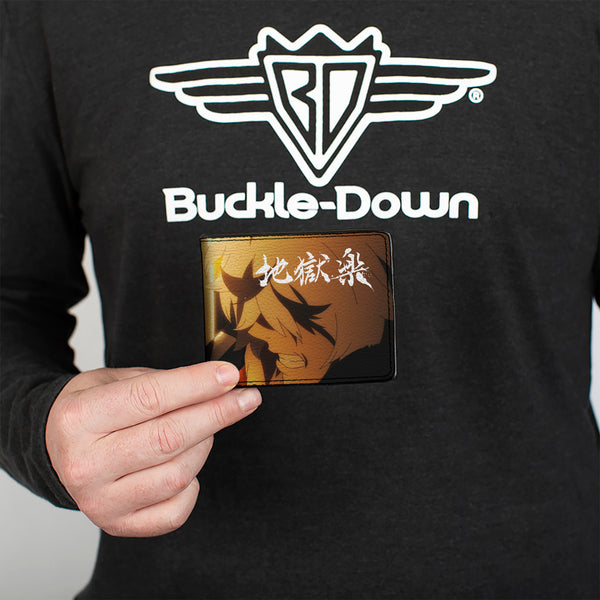Buckle-Down Bi-Fold Wallet - HELL'S PARADISE Yamada Vs Gabimaru Scene And Title Logo