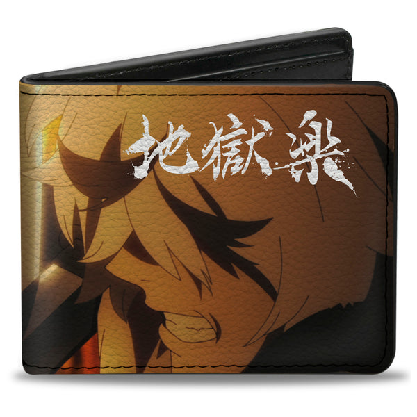 Buckle-Down Bi-Fold Wallet - HELL'S PARADISE Yamada Vs Gabimaru Scene And Title Logo