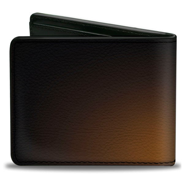 Buckle-Down Bi-Fold Wallet - HEMI Bold Outline Black Silver Orange-Fade