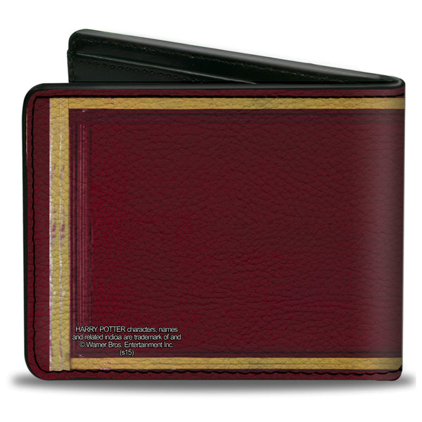 Buckle-Down Bi-Fold Wallet - HOGWARTS EXPRESS 9 Burgundy Gold