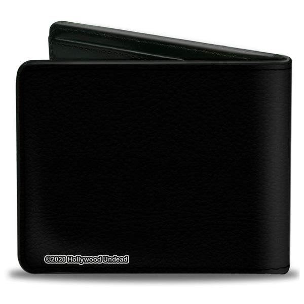 Buckle-Down Bi-Fold Wallet - Hollywood Undead HU Shatter Dove & Grenade Black White