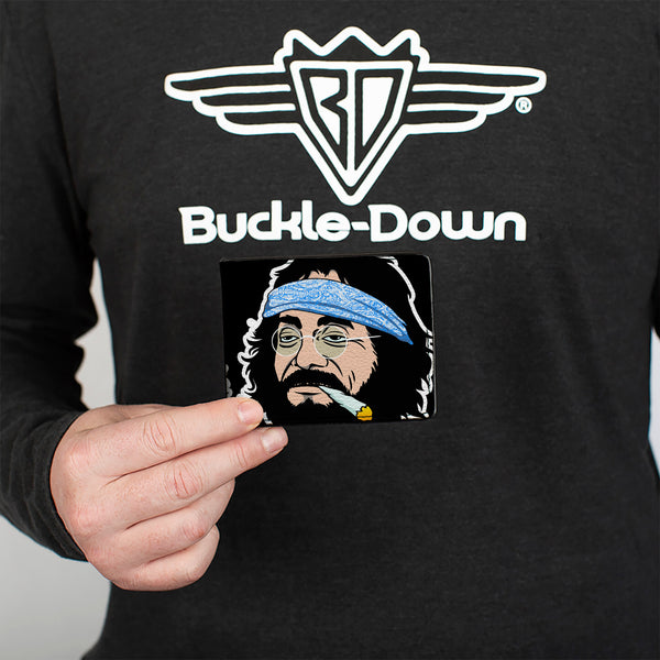 Buckle-Down Bi-Fold Wallet - Homies In Dreamland Cheech And Chong Smoking Pose Black