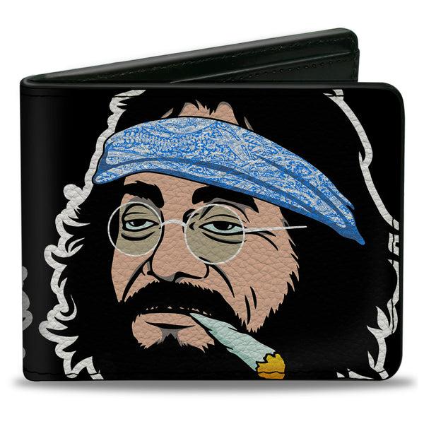 Buckle-Down Bi-Fold Wallet - Homies in Dreamland Cheech and Chong Smoking Pose Black