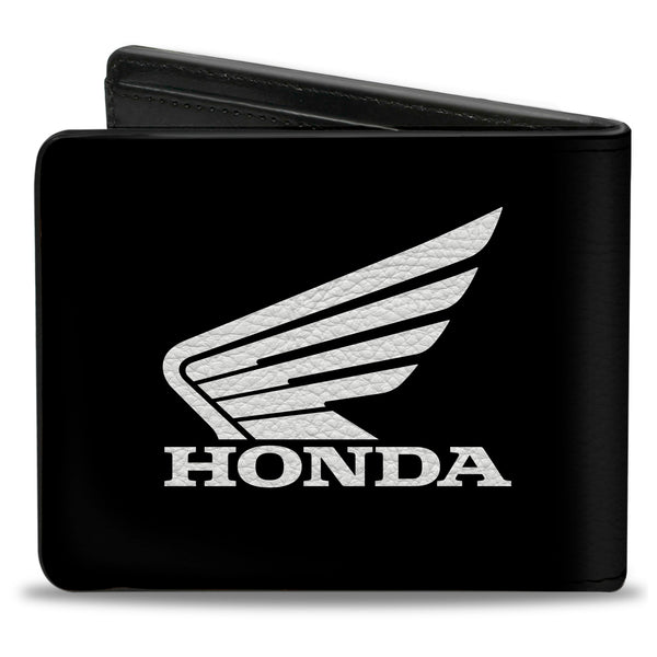 Buckle-Down Bi-Fold Wallet - HONDA Motorcycle Black White