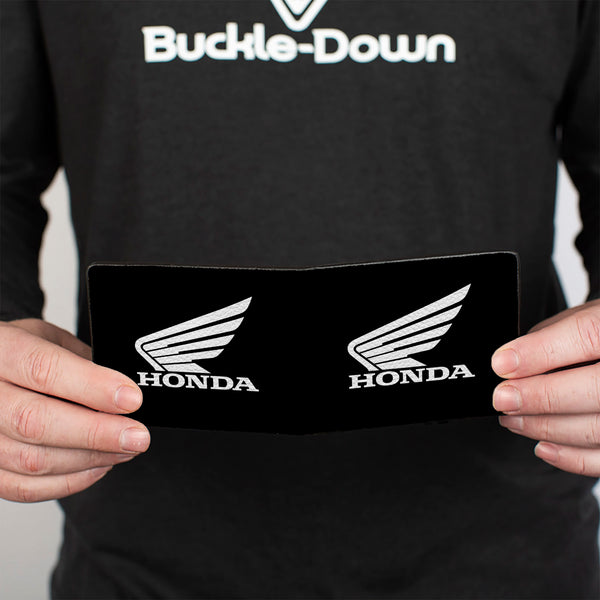 Buckle-Down Bi-Fold Wallet - HONDA Motorcycle Black White