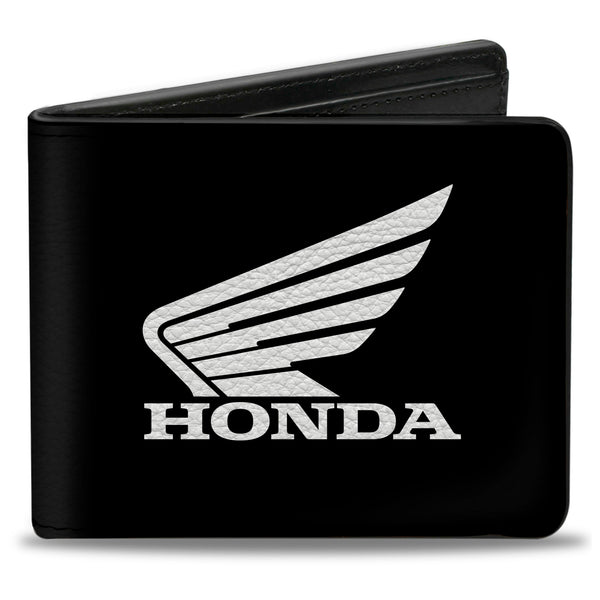 Buckle-Down Bi-Fold Wallet - HONDA Motorcycle Black White