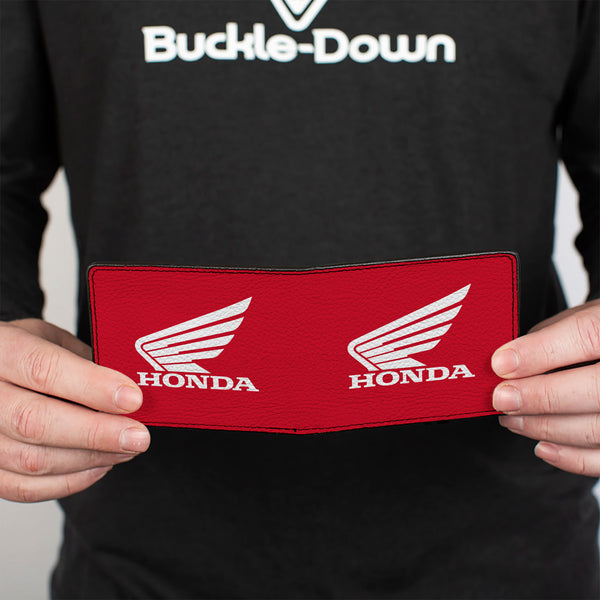 Buckle-Down Bi-Fold Wallet - HONDA Motorcycle Red White