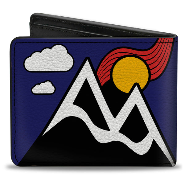 Buckle-Down Bi-Fold Wallet - I HEART COLORADO SKIING Logos Mountain