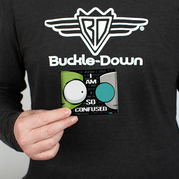 Buckle-Down Bi-Fold Wallet - Invader Zim/Robot CLOSE-UP I AM SO CONFUSED