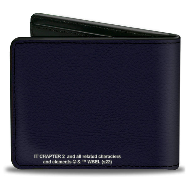 Buckle-Down Bi-Fold Wallet - It Welcome To Derry Vintage Movie Poster Black Reds Yellows