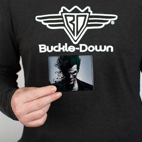 Buckle-Down Bi-Fold Wallet - Joker Face Bats + BATMAN ARKHAM ORIGINS