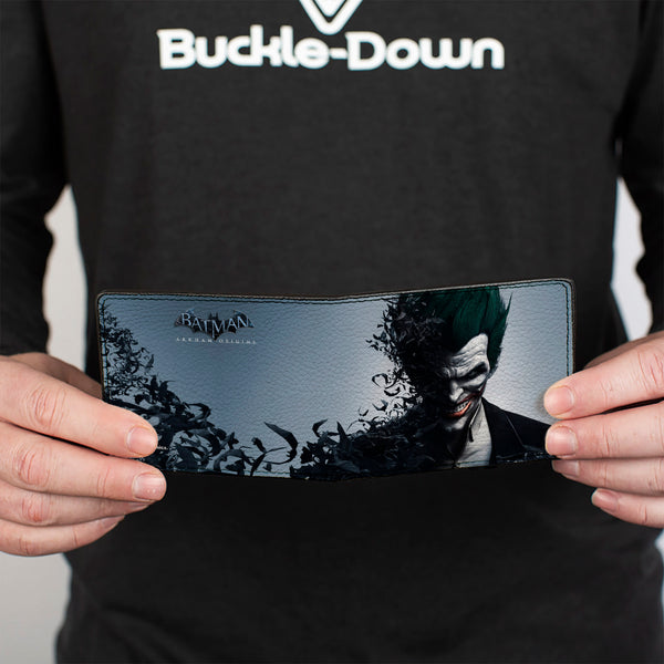 Buckle-Down Bi-Fold Wallet - Joker Face Bats + BATMAN ARKHAM ORIGINS