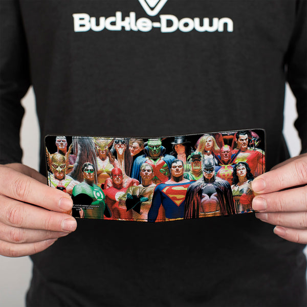 Buckle-Down Bi-Fold Wallet - Justice League Justice #1 Volume 1 18-Character Cover Pose