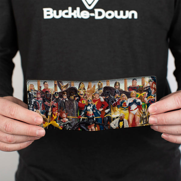 Buckle-Down Bi-Fold Wallet - Justice Society Of America Issue #26 33-Character Alex Ross Cover Pose