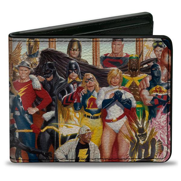 Buckle-Down Bi-Fold Wallet - Justice Society Of America Issue #26 33-Character Alex Ross Cover Pose