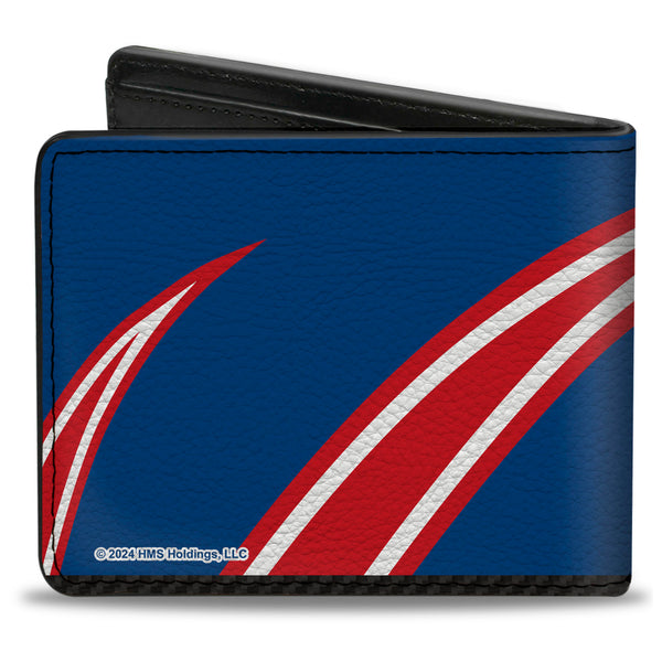 Buckle-Down Bi-Fold Wallet - Kyle Larson #5 Racing Logo White/Blue/Red