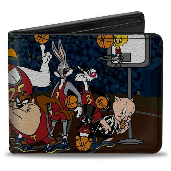 Buckle-Down Bi-Fold Wallet - Looney Tunes Basketball Team & Referee