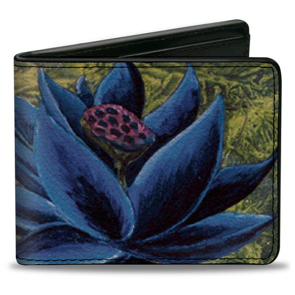 Buckle-Down Bi-Fold Wallet - MAGIC THE GATHERING Black Lotus Card Image and Title Logo