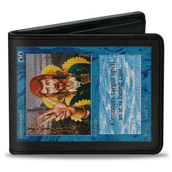 Buckle-Down Bi-Fold Wallet - Magic the Gathering Counterspell Deckmaster Card Replica