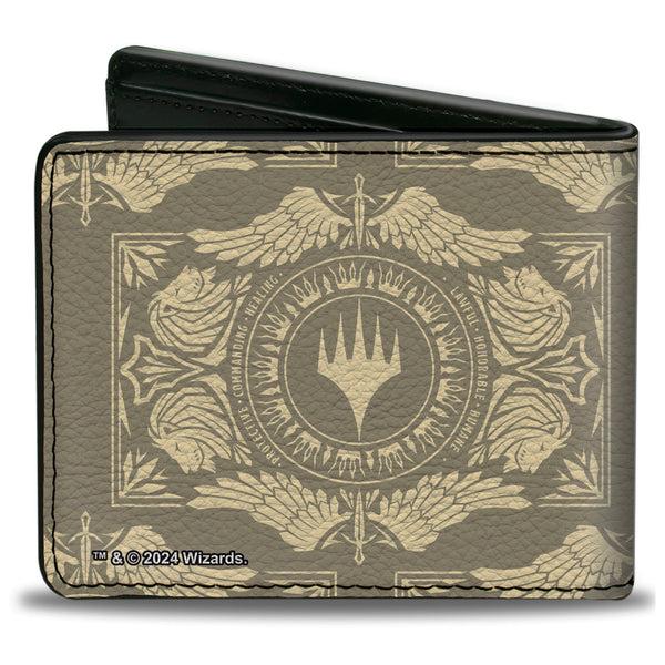 Buckle-Down Bi-Fold Wallet - Magic The Gathering Planeswalker Plains Mana Traits Tans