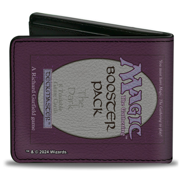 Buckle-Down Bi-Fold Wallet - Magic The Gathering THE DARK BOOSTER PACK Deckmaster Card Replica Purples