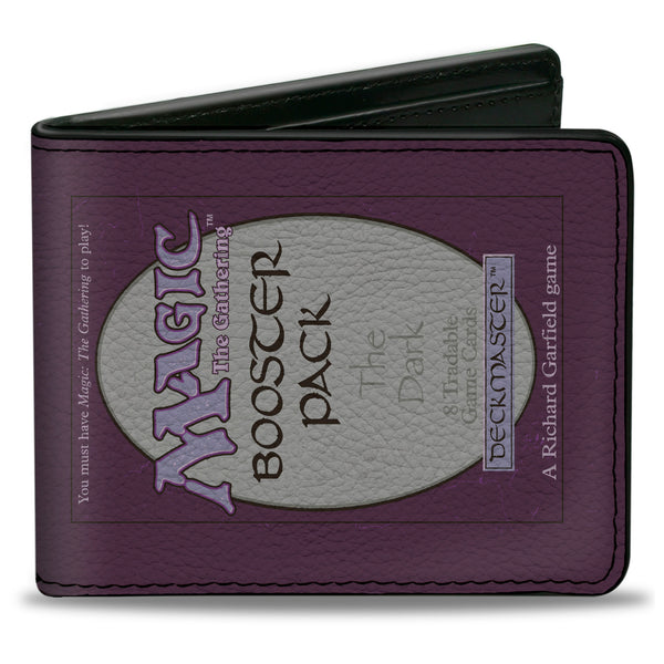 Buckle-Down Bi-Fold Wallet - Magic the Gathering THE DARK BOOSTER PACK Deckmaster Card Replica Purples