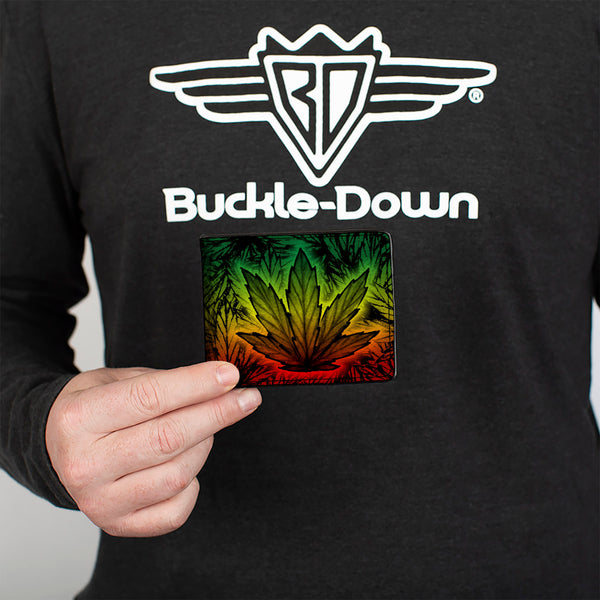 Buckle-Down Bi-Fold Wallet - Marijuana Haze Rasta Rasta