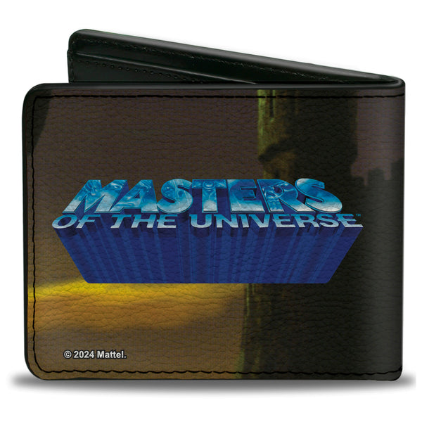 Buckle-Down Bi-Fold Wallet - Masters Of The Universe Castle Grayskull Entrance And Title Logo