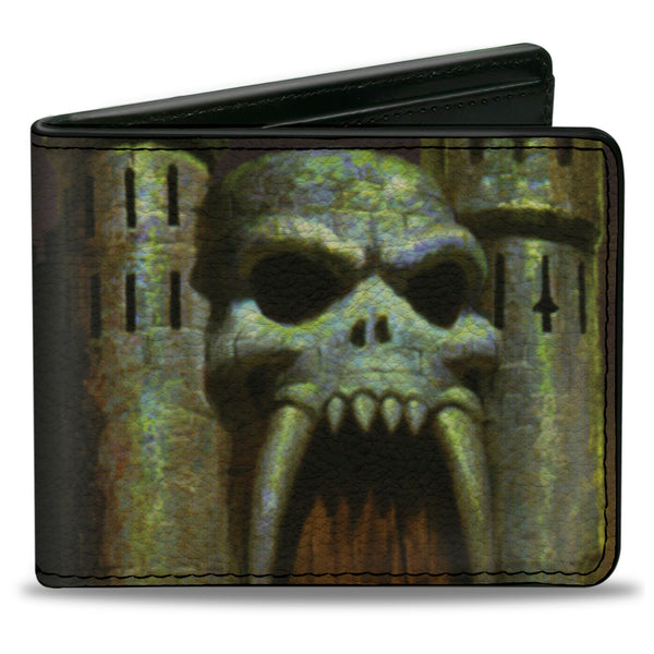 Buckle-Down Bi-Fold Wallet - Masters of the Universe Castle Grayskull Entrance and Title Logo