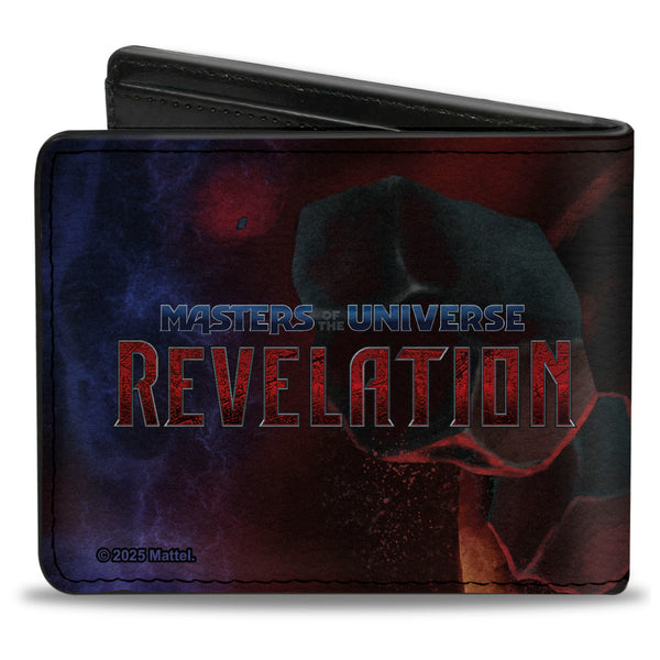 Buckle-Down Bi-Fold Wallet - MASTERS OF THE UNIVERSE REVELATION Evil-Lyn Pose And Title Logo