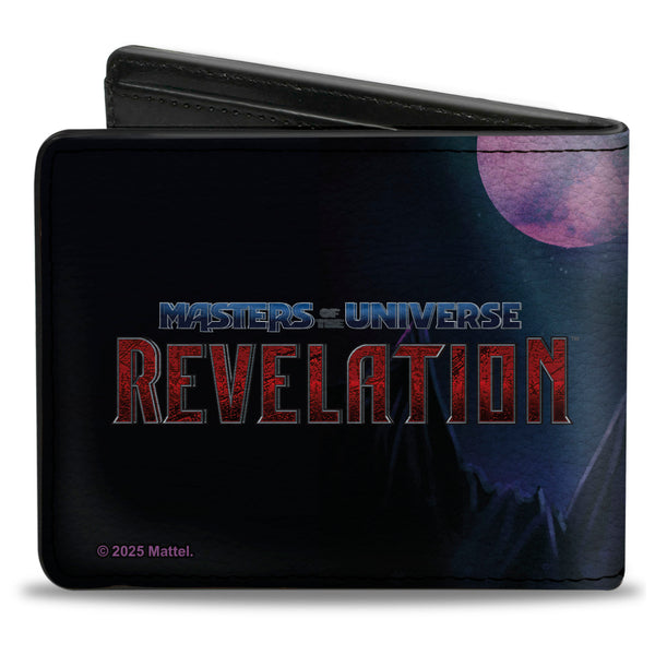 Buckle-Down Bi-Fold Wallet - MASTERS OF THE UNIVERSE REVELATION Battle Cat Pose And Title Logo