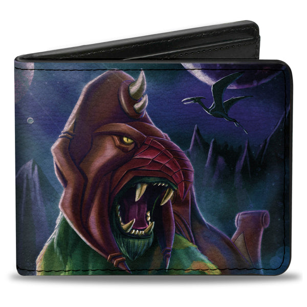 Buckle-Down Bi-Fold Wallet - MASTERS OF THE UNIVERSE REVELATION Battle Cat Pose and Title Logo