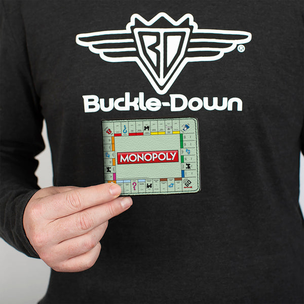 Buckle-Down Bi-Fold Wallet - Monopoly Game Board Layout