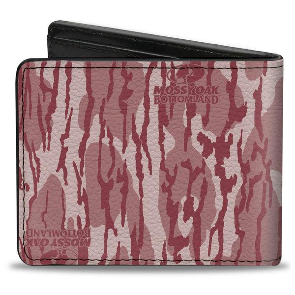 Buckle-Down Bi-Fold Wallet - Mossy Oak Bottomland Camo Pinks