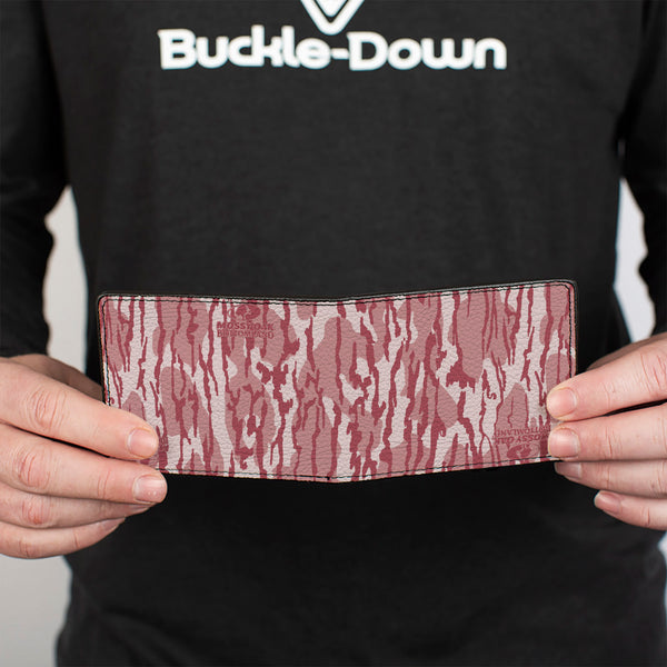 Buckle-Down Bi-Fold Wallet - Mossy Oak Bottomland Camo Pinks