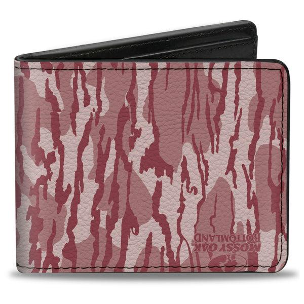 Buckle-Down Bi-Fold Wallet - Mossy Oak Bottomland Camo Pinks