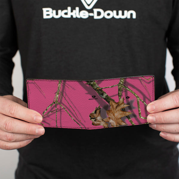 Buckle-Down Bi-Fold Wallet - Mossy Oak Country Roots Camo Fuchsia
