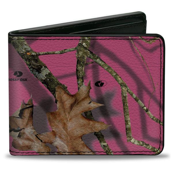 Buckle-Down Bi-Fold Wallet - Mossy Oak Country Roots Camo Fuchsia