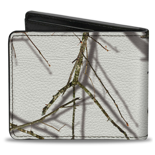 Buckle-Down Bi-Fold Wallet - Mossy Oak Country Roots Snowdrift Camo White