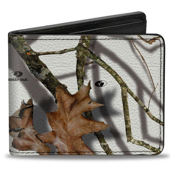Buckle-Down Bi-Fold Wallet - Mossy Oak Country Roots Snowdrift Camo White