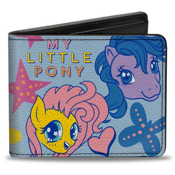 Buckle-Down Bi-Fold Wallet - MY LITTLE PONY Three Ponies TOGETHER FOREVER Light Blue/Multi Color