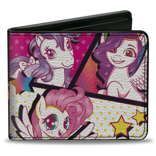Buckle-Down Bi-Fold Wallet - My Little Pony TOGETHER Pony Pop Art Blocks Multi Color