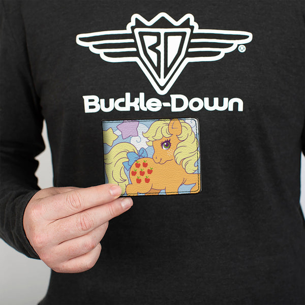 Buckle-Down Bi-Fold Wallet - MY LITTLE PONY Two Pony Star Cloud Pose And Title Logo Blue/Multi Color
