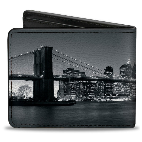 Buckle-Down Bi-Fold Wallet - NEW YORK Brooklyn Bridge Skyline