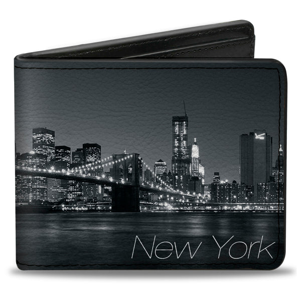 Buckle-Down Bi-Fold Wallet - NEW YORK Brooklyn Bridge Skyline