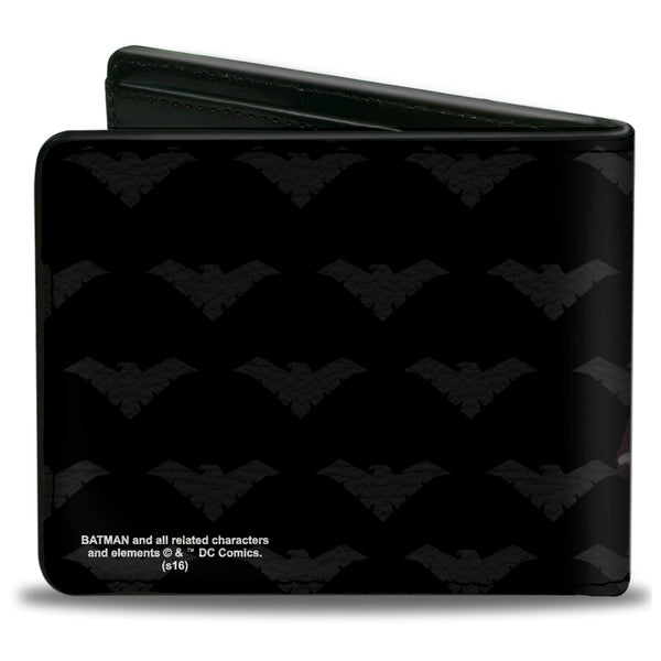 Buckle-Down Bi-Fold Wallet - NIGHTWING Issue #1 Welcome To Gotham Cover Pose Logo Black Gray Red