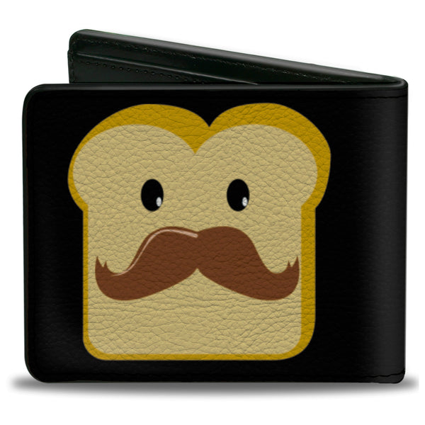 Buckle-Down Bi-Fold Wallet - Peanut Butter W Mustache & Jelly