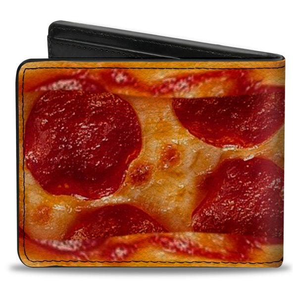 Buckle-Down Bi-Fold Wallet - Pepperoni Pizza W Crust Vivid